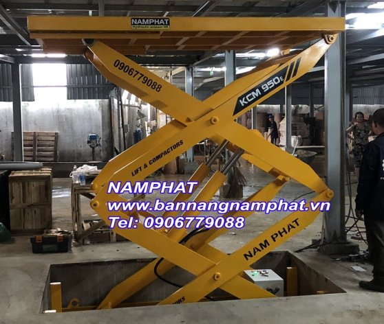BÀN NÂNG THỦY LỰC 1500KG lắp ở Bình Dương
