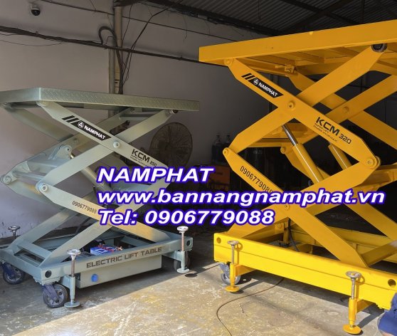 BÀN NÂNG THỦY LỰC 500 KG DÙNG ẮCQUY